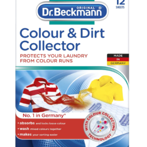 Dr. Beckmann Colour & Dirt Collector Sheets (Pack of 12) | Prevent Colour Run & Dye Transfer | Colour Catcher for Washing Machine | Protect White & Light Clothes | German Technology Laundry Protection