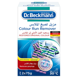 Dr. Beckmann Colour Run Remover Powder 2X75G|Restores Original Colour From Color Accidents By Wash