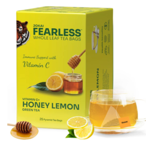 Fearless Honey Lemon Green Tea Bags 25 pcs | Immune Boost with Added Vitamin C | Comforting & Refreshing Flavour | Natural Aroma & Organic Taste | For Fast Weight Loss | 100% Whole Leaves,"No Dust