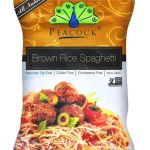 Peacock Brown Rice Spaghetti – Gluten-Free • Whole Grain • Vegan-Friendly Pasta,"7.05 oz ℮ 200 g