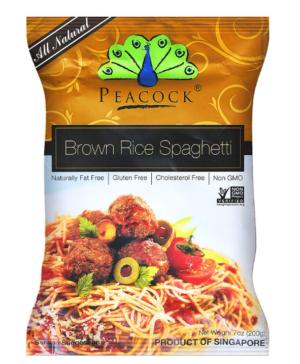 peacock-brown-rice-spaghetti-gluten-free-whole-grain-vegan-friendly-pasta7-05-oz-%e2%84%ae-200-g