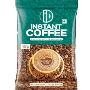 iD 100% Authentic Coffee Powder 50 g | Filter & Strong | Instant Coffee Powder | Arabica & Robasta Beans | 60% Coffee & 40% Chicory | Add Milk & Sugar to Taste | Good Taste & Aroma